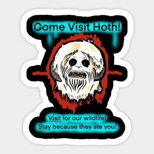 Hoth Vacay! Sticker